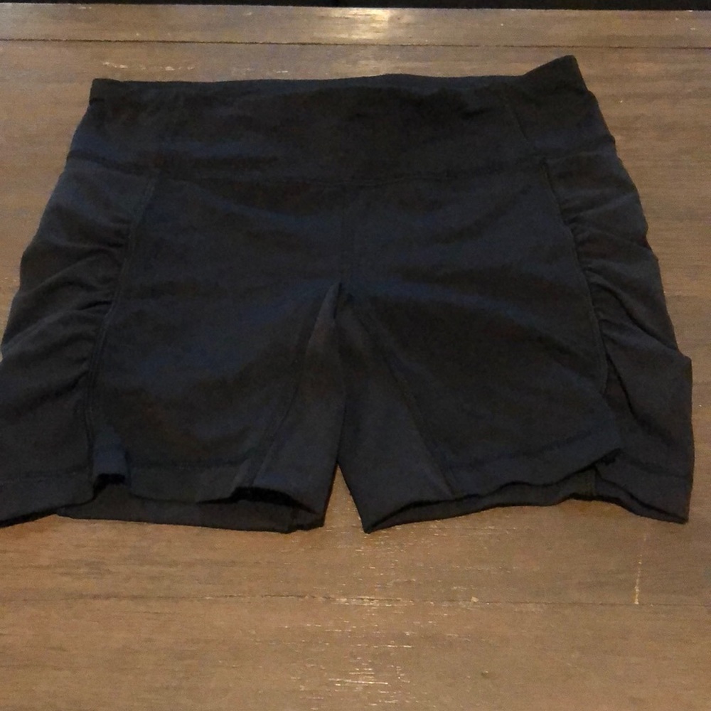 Black lululemon running shorts size 10